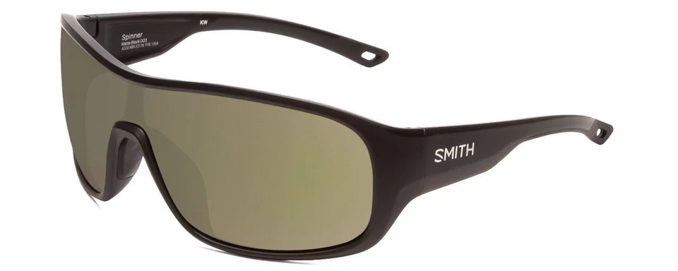 Smith Spinner Wrap Shield Sunglasses ChromaPop Polarized Matte Black