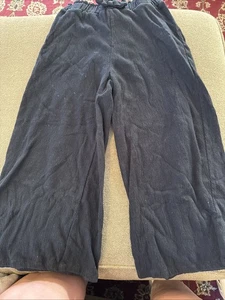 V. & Grin Black Elastic Waist Crop Pull On Pants Size Medium Girls (AH) - Picture 1 of 5