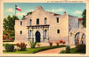 The Alamo Built 1718 San Antonio Texas TX pm 1939 Postkarte - Bild 1 von 2