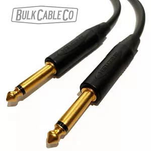 3 FT - GUITARRA MOGAMI 2524 CABLE DE INSTRUMENTO - ENCHUFES DE ORO RECTO NEUTRO - Imagen 1 de 7