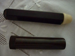 Bakelite Antique Cylindrical Shaped Needle Cases - Early 20th Century X 2 - Picture 1 of 7