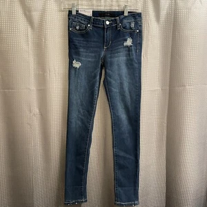Joe’s Girls The Olivia Mid Rise Convertible Skinny Distressed Jeans Size 16 - Picture 1 of 9