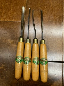 Henry Taylor Tools 4pcs Carving Chisels Woodcarving Tools Sheffield England - Picture 1 of 18