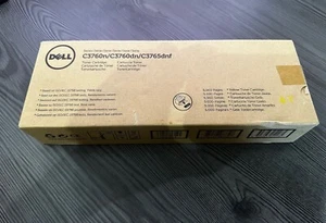 GENUINE Original DELL C3760n C3760dn C3765dnf YELLOW Toner 5000 Page - Zdjęcie 1 z 2