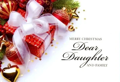 MILLBROOK Merry Christmas Dear Daughter & Family - Christmas Greeting Card - 20856