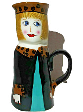 Susan Paley Bella Casa Lucy Latte by Ganz Vase Hand Painted Whimsical 7.25”