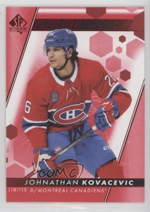 2022-23 SP Authentic Future Watch Limited Red Johnathan Kovacevic #168 Rookie RC