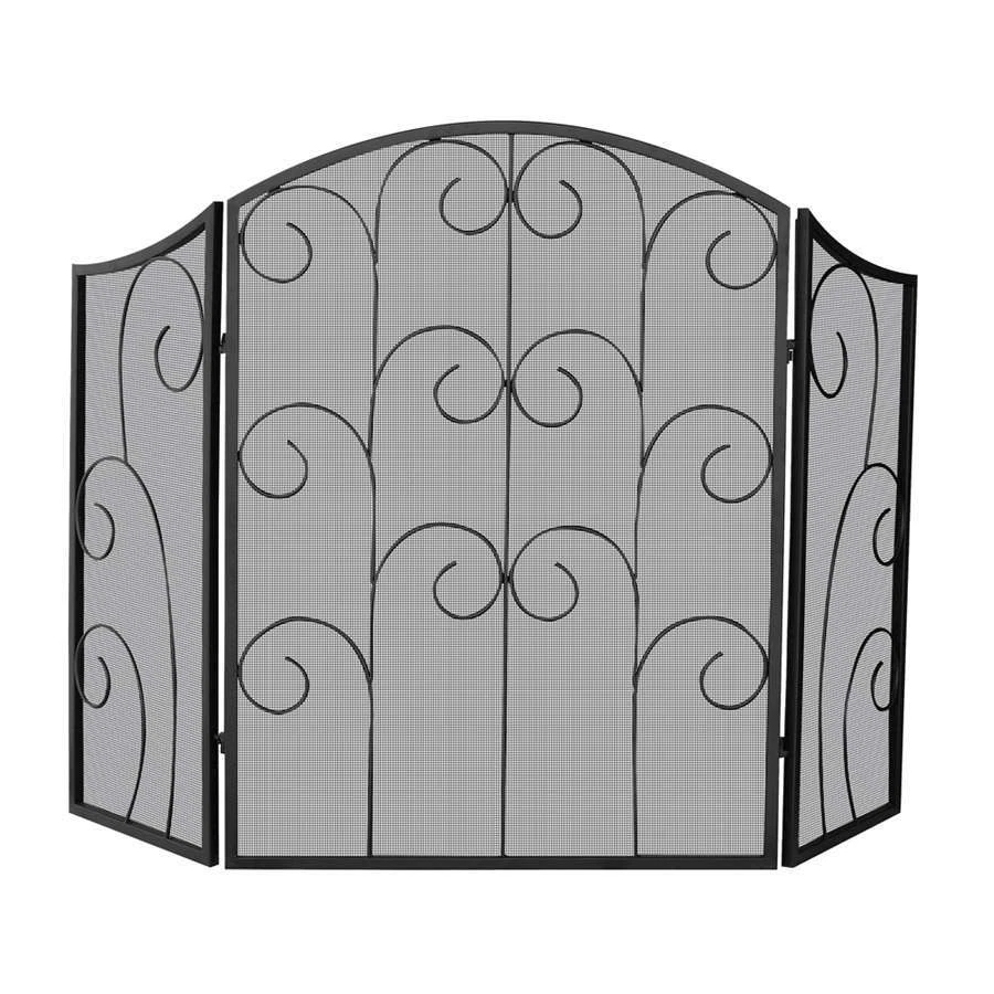 Pantalla Uniflame 3 Paneles Hierro Forjado Negro, Pergamino Decorativo - S-1015 Foto 1 de 1