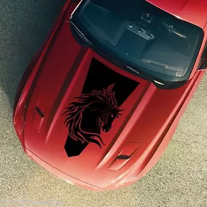 Fits Ford Mustang Vehicle Graphic Decal Sticker Hood Vinyl Tribal Horse Options - Bild 1 von 11