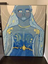 paintings on canvas blue goddess women portraitÂ 
