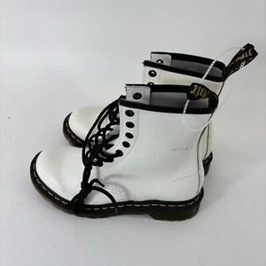 Neu Dr. Doc Martens 1460 Bex Weiß Leder Stollensohle Stiefel Unisex - Bild 1 von 12