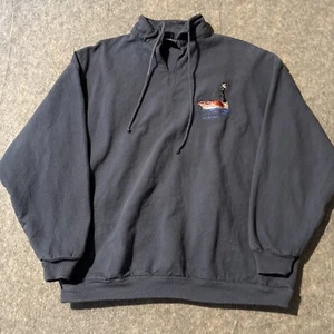 Vintage Wek The World Pullover Sweater Sz 2 Mens M/L Nebraska Embroidered L/S  - Picture 1 of 7