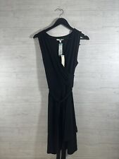 41 Hawthorn - Black Dress Size Medium - Tristana Essentials Knit Faux Wrap Dress