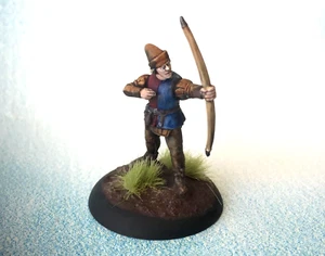 Townsfolk Archer Premium Hand Painted & Based Dungeons & Dragons Miniature s669 - Picture 1 of 4