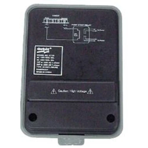 Relé de arranque de bomba orbital se adapta a cachorros de 2 hp, compartimento de cableado cubierto, estuche bloqueable Foto 1 de 1