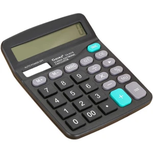 12-Digit Large LCD Display Calculator Standard Function Calculator With Solar - Picture 1 of 23