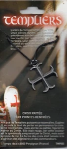 COLGANTE CRUZ TEMPLARIA # 1574 - Imagen 1 de 2