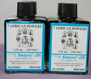 7 African Powers  Magickal Oil (1) 4DRMs , Protection, Wealth Santeria, Hoodoo,  - Picture 1 of 3