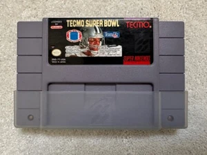 Tecmo Super Bowl Super Nintendo SNES Authentic Cartridge Only Tested  - Picture 1 of 11