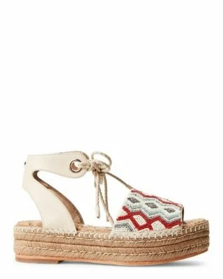 Sam Edelman Feminino Neera Frisado Marfim/Multi Alpargatas Tamanho 10 - Imagem 1 de 4