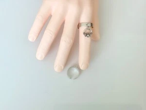 Claddagh Liebe Freundschaft Treue Hänger Charm Ring verstellbar Punk Schmuck - Bild 1 von 3