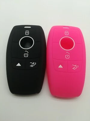 2*Cubierta de llave de llavero para Mercedes-Benz C63 AMG C GLA GLC GLE IYZ-MS2 2016-2020 Foto 1 de 4