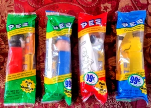 Set of 4Peanuts Pez Dispensers Charlie Brown - Snoopy - Lucy - Woodstock - Picture 1 of 3