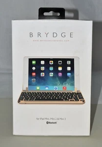 Brydge Bluetooth iPad Mini 1 ,2 and 3 Keyboard. Backlit, Aluminum - Gold  - Picture 1 of 12