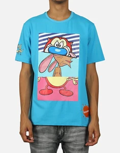 Freeze Max Nickelodeon REN & STIMPY SPLICED PICTURES BLAUES T-SHIRT LARGE - Bild 1 von 12