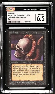 DEATHLACE Alpha Raro CGC 6.5 De Colección Magic The Gathering [Nostalgium] - Imagen 1 de 2
