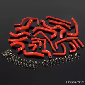 Fit For Toyota MR2 Turbo 2.0L 3SGTE Rev2 LHD 1991 Silicone Ancillary Hose Red - Picture 1 of 12