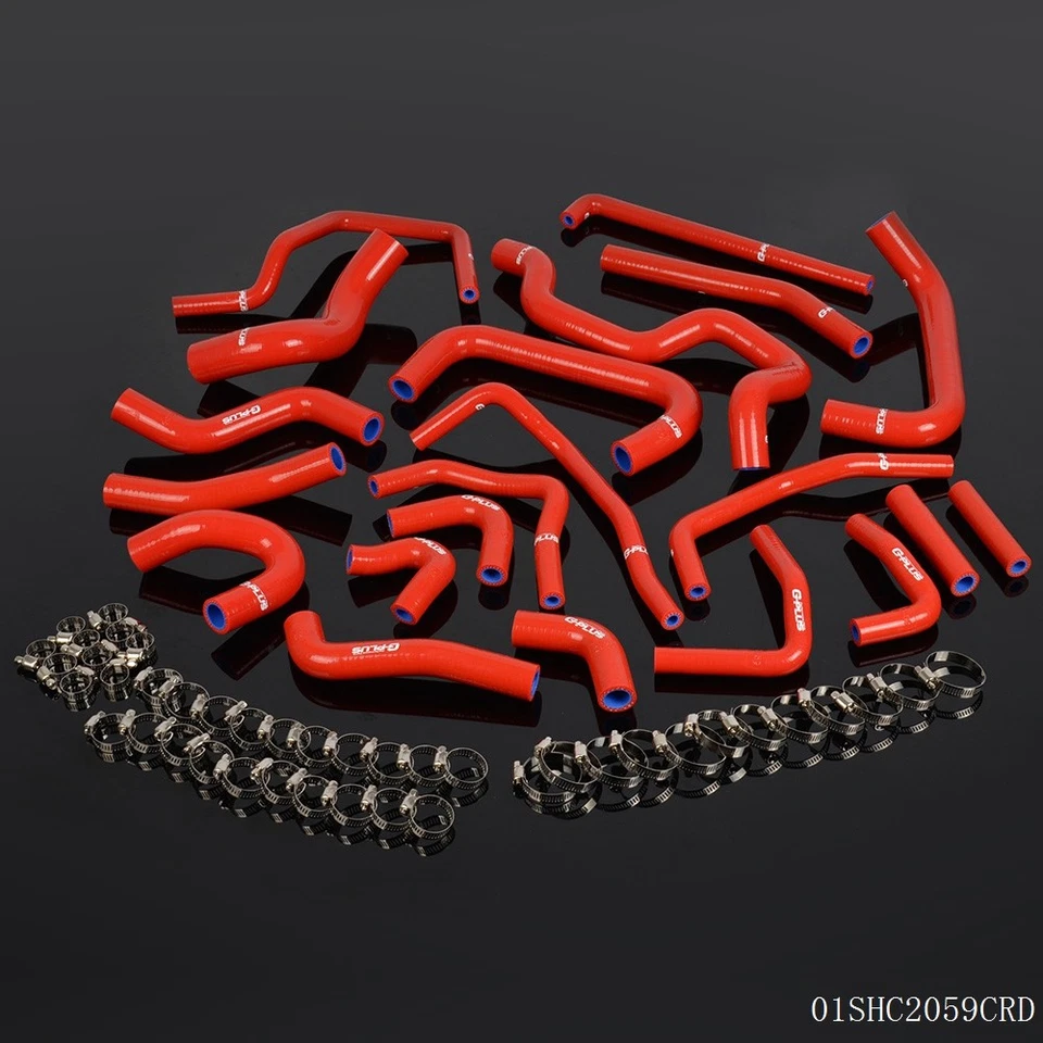 Fit For Toyota MR2 Turbo 2.0L 3SGTE Rev2 LHD 1991 Silicone Ancillary Hose Red - Image 1 of 4