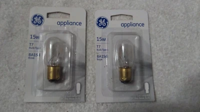 GE Bulbs 15w T7 BA15d x2 Specialty GE Bulb 35154 - Image 1 of 3