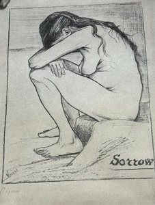 Vincent Van Gogh - Sorrow - Van GoghMuseum Wandbild Poster/Druck Museum Repro. - Bild 1 von 4