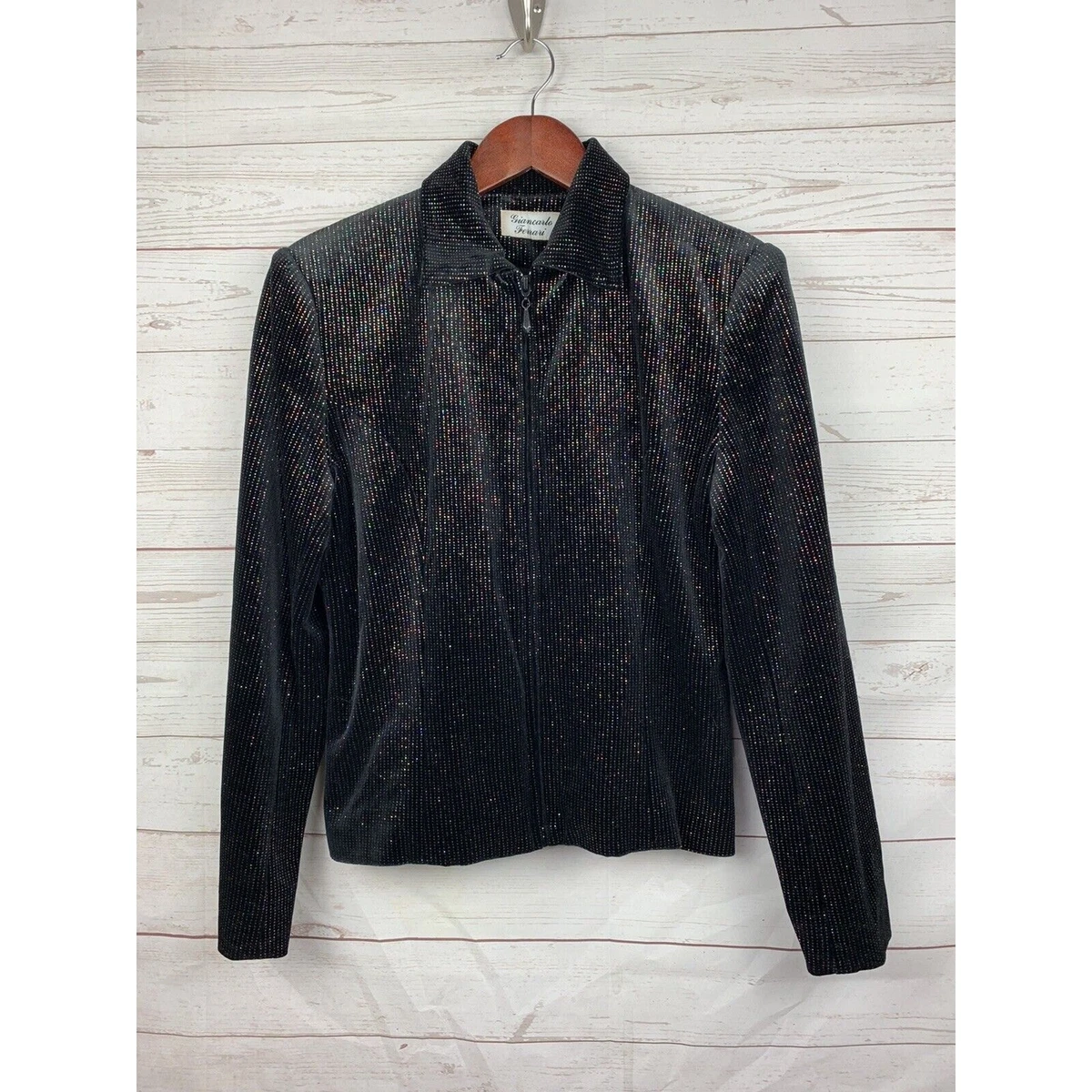 Giancarlo Ferrari サテン ZIP-UP JACKET Giancarlo Ferrari In