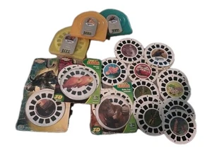 Vintage Viewmaster Storage Cases With 18 Reels Disney Kong Nemo - Picture 1 of 4
