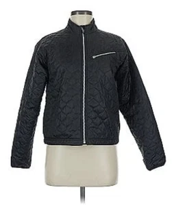 OBERMEYER-BLACK-QUILTED-LIGHT WEIGHT-PUFFER Ladies-SKI JACKET/COAT-Sz.4 - Picture 1 of 11