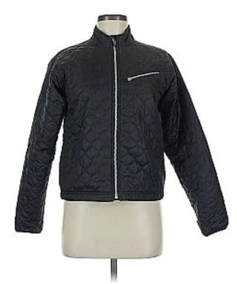 OBERMEYER-BLACK-QUILTED-LIGHT WEIGHT-PUFFER Ladies-SKI JACKET/COAT-Sz.4 - Image 1 of 4