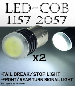 1157 2057 5W White LED Replace For Front Turn Signal Light Halogen Bulb 86N - Picture 1 of 7