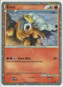 Entei HGSS20 Black Star Promo MP Pokemon Card 2010 - Picture 1 of 2