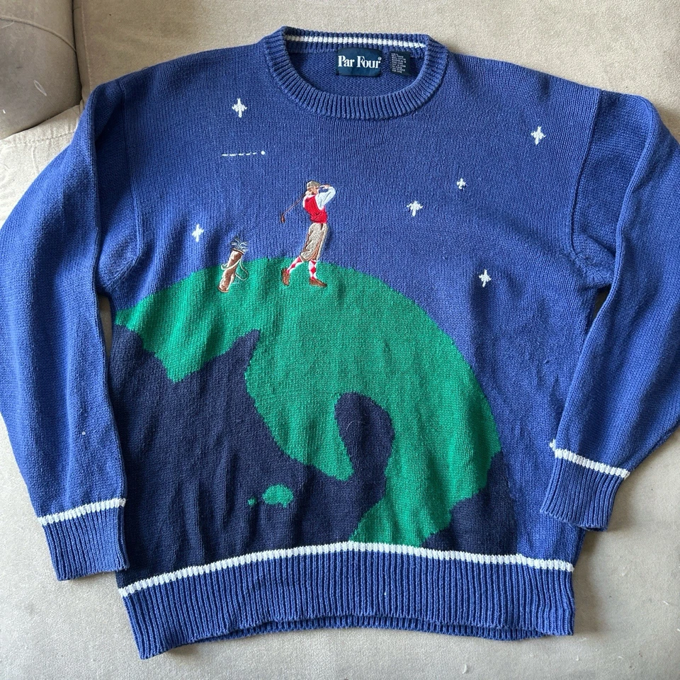 Suéter de golf vintage par cuatro para hombre  Foto 1 de 4