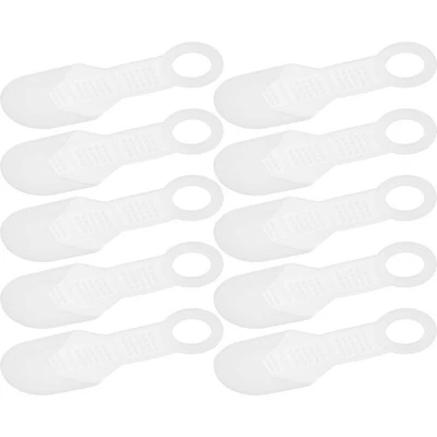  10 pz Strisce antiscivolo in silicone trasparente per grucce Impugnature - Immagine 1 di 4