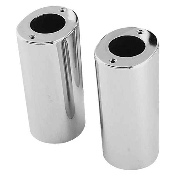 For Harley-Davidson Heritage Softail 86-17 Chrome Fork Tube Covers - Image 1 of 1