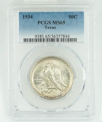 1934 PCGS MS65 Texas Commemorative Half Dollar - Image 1 of 3