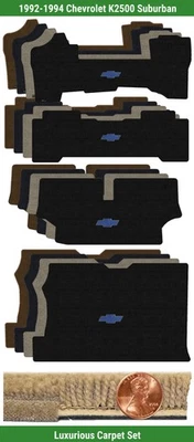 Набор ковриков Custom Luxe для 92-94 Chevy K2500 Suburban с логотипом (4 шт.) #BAL - Изображение 1 из 4