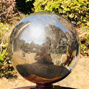 17.73LB Natural Chalcopyrite Quartz Crystal Ball Energy Reiki Healing - Picture 1 of 15