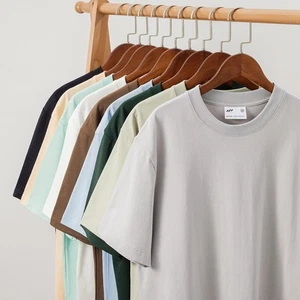 T-shirt retrò stile americano uomo donna 100% cotone manica corta sciolta estate - Foto 1 di 40