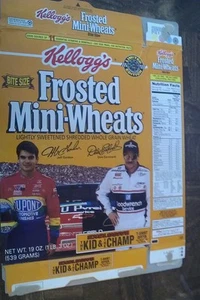 1993 Frosted Mini-Wheats Box with Jeff Gordon & Dale Earnhardt - Bild 1 von 2