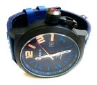 Mens Fashion Watch W/Day, Date Dial Curren M8270 Blue Band Water Resistant 1ATM