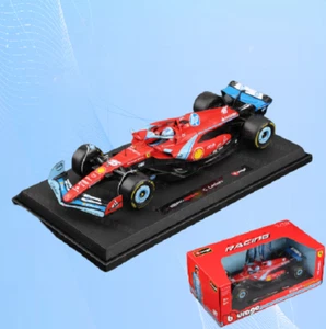 BBURAGO 1:18 2024 Miami FERRARI FORMULA 1 F1 SF24 #16 Charles Leclerc Model CAR - Picture 1 of 2